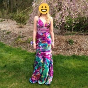 Multi-colored evening gown/prom dress